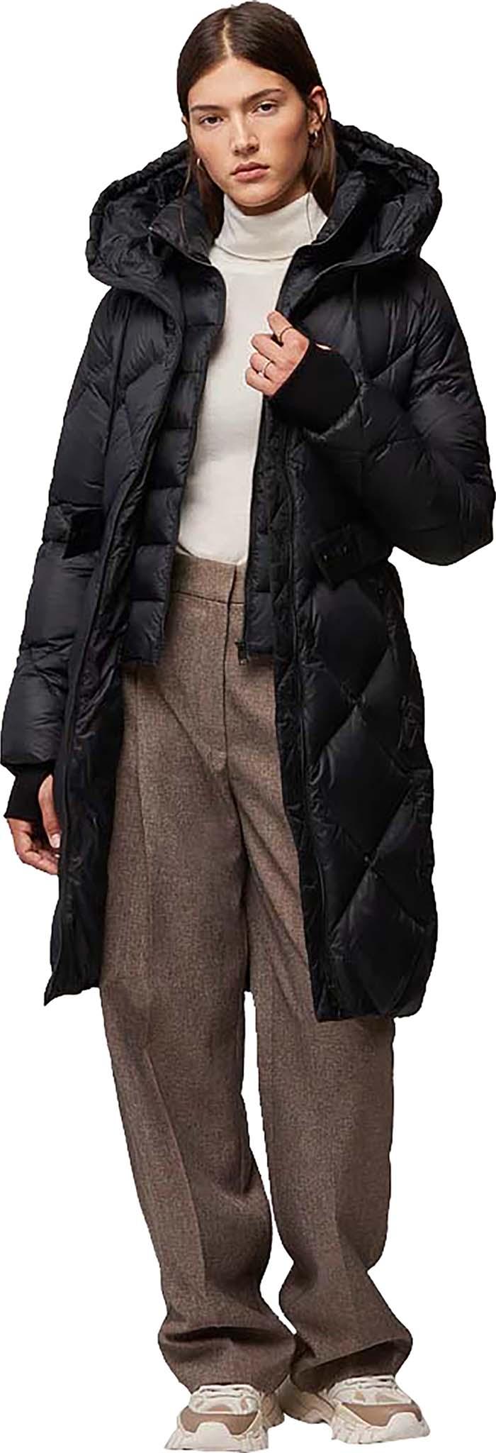 Product gallery image number 3 for product Briony Sustainable Semi-Fitted Belted Down Puffer Coat - Women's