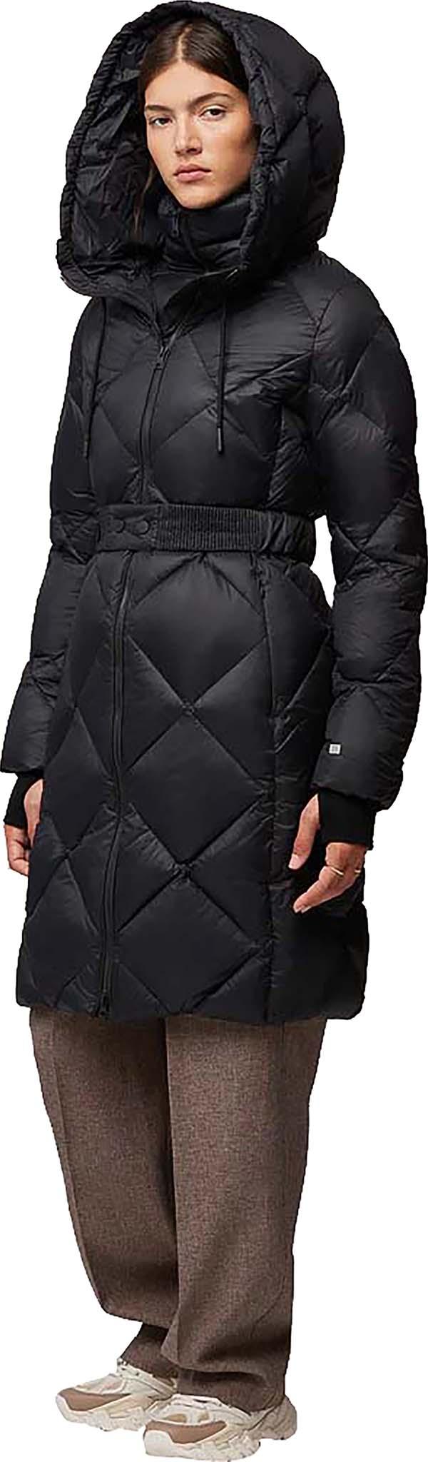 Product gallery image number 5 for product Briony Sustainable Semi-Fitted Belted Down Puffer Coat - Women's