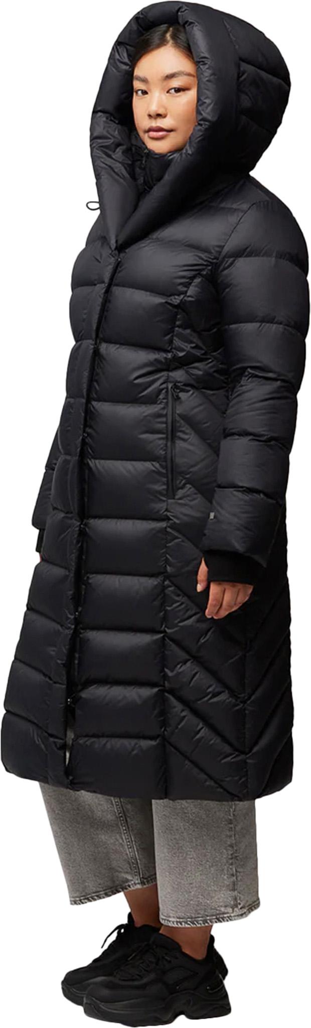 Product gallery image number 4 for product Talyse-E Sustainable Calf-Length Down Coat with Hood - Women's