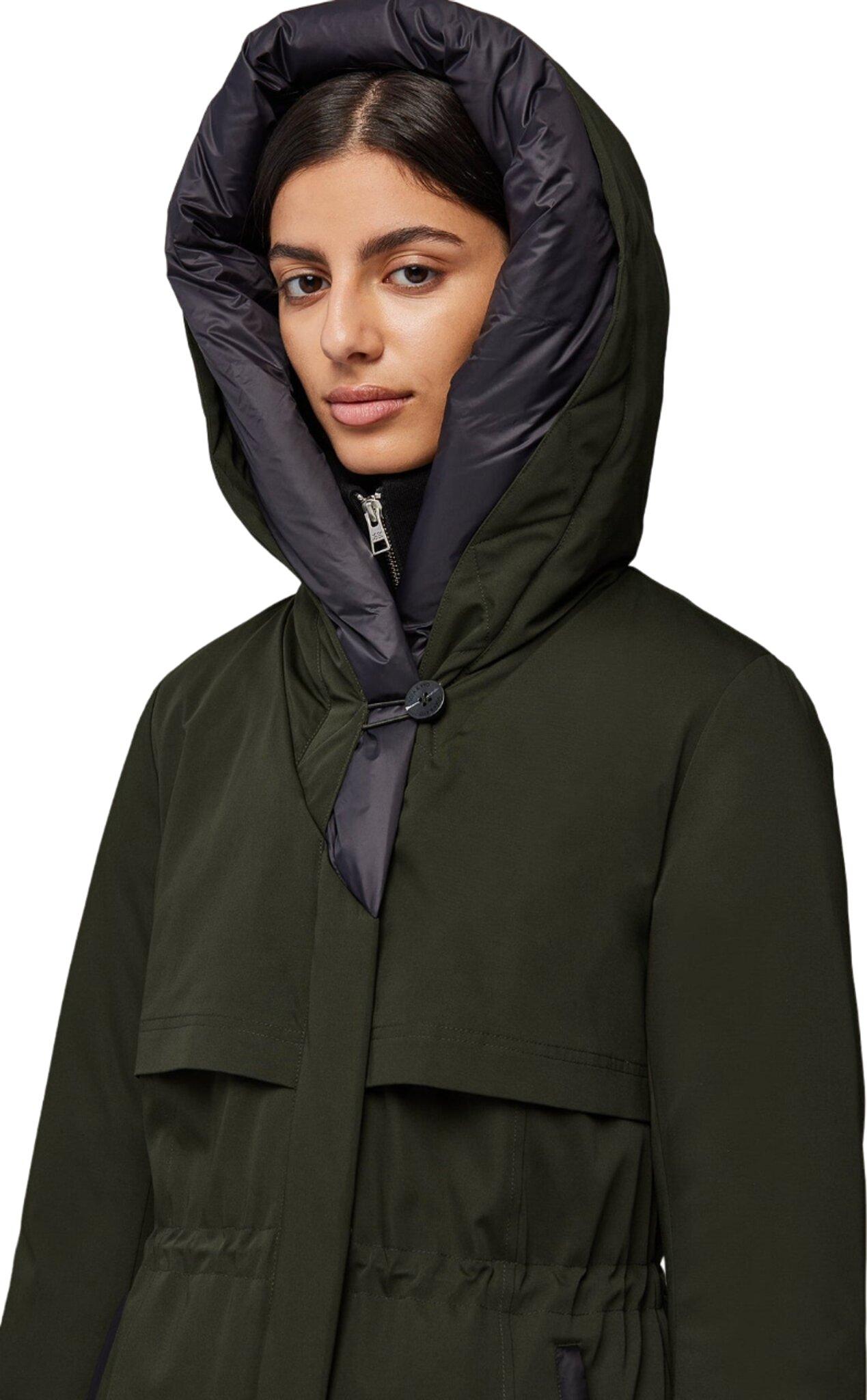 Numéro de l'image de la galerie de produits 3 pour le produit Manteau semi-ajusté en duvet classique avec capuchon Samara-TD - Femme