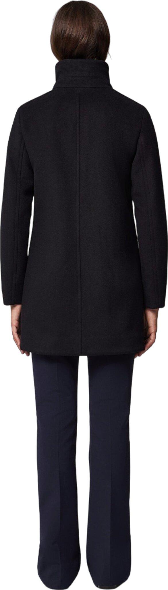 Product gallery image number 4 for product Abbi Straight-Fit Novelty Wool Coat with Puffer Collar - Women's