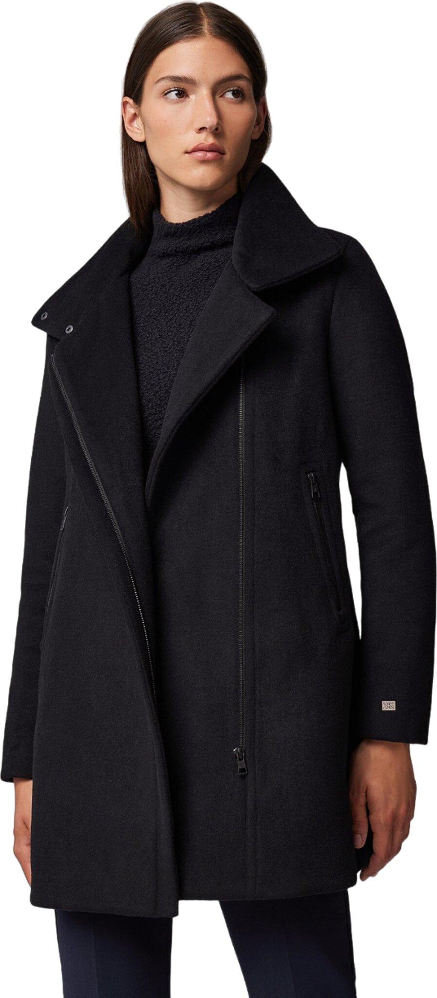 Product gallery image number 2 for product Abbi Straight-Fit Novelty Wool Coat with Puffer Collar - Women's