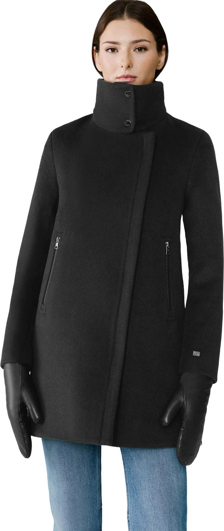 Product gallery image number 5 for product Abbi Straight-Fit Novelty Wool Coat with Puffer Collar - Women's