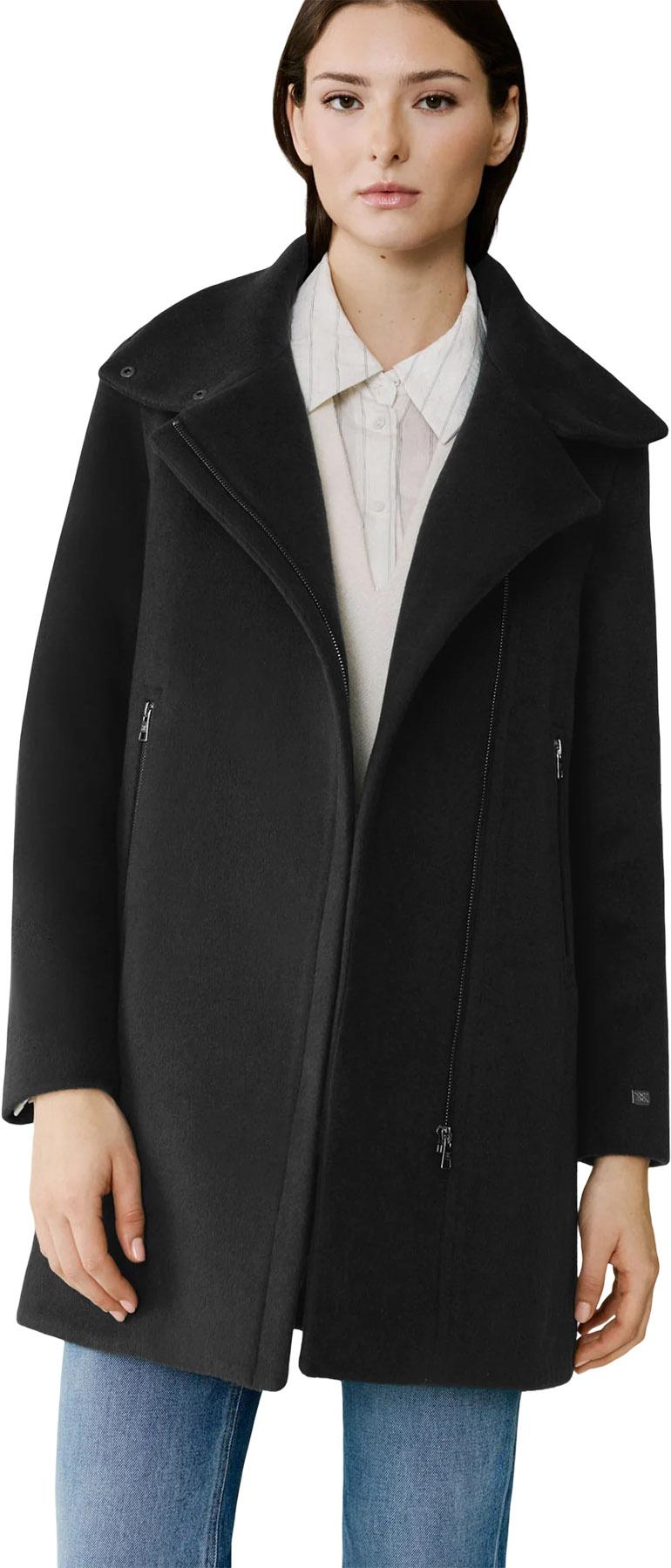 Product gallery image number 6 for product Abbi Straight-Fit Novelty Wool Coat with Puffer Collar - Women's