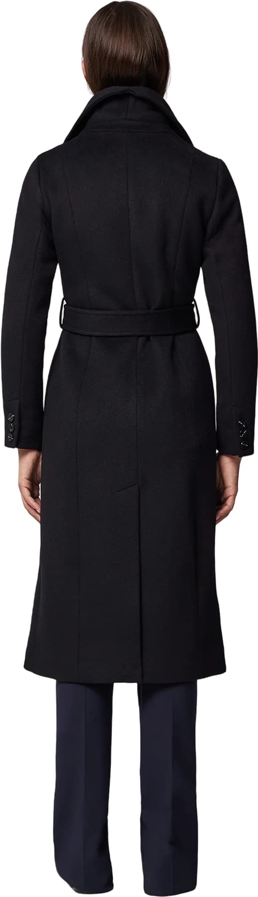 Product gallery image number 3 for product Ilana Slim-Fit Classic Wool Coat with Bib Collar - Women's