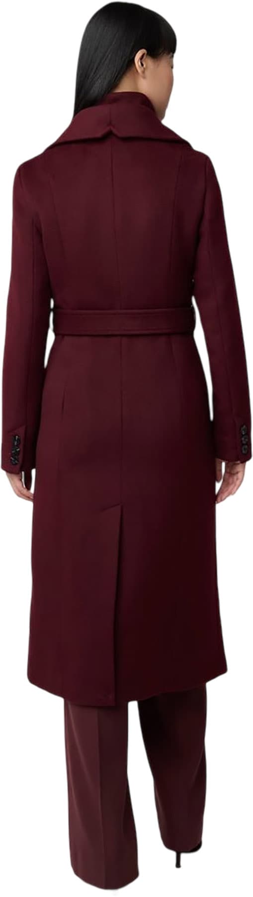 Product gallery image number 5 for product Ilana Slim-Fit Classic Wool Coat with Bib Collar - Women's