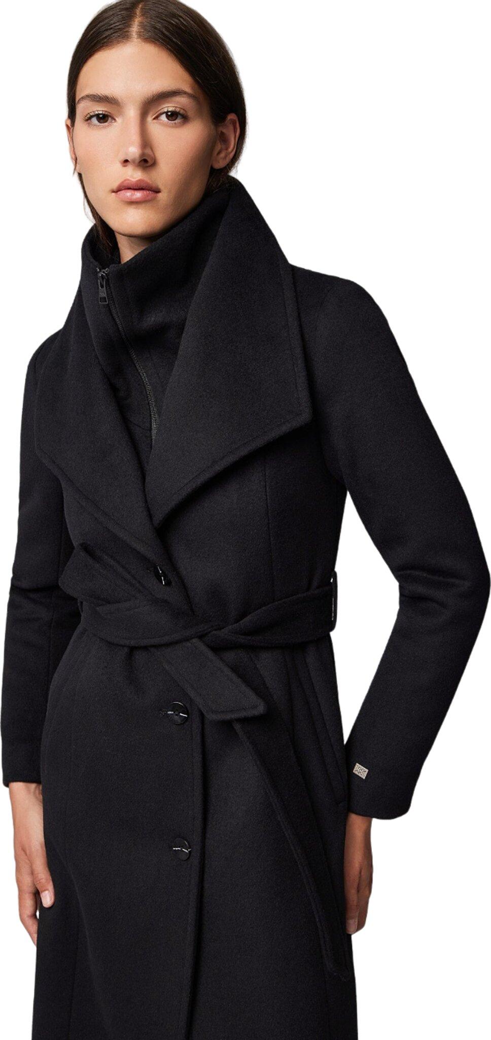 Product gallery image number 5 for product Ilana Slim-Fit Classic Wool Coat with Bib Collar - Women's