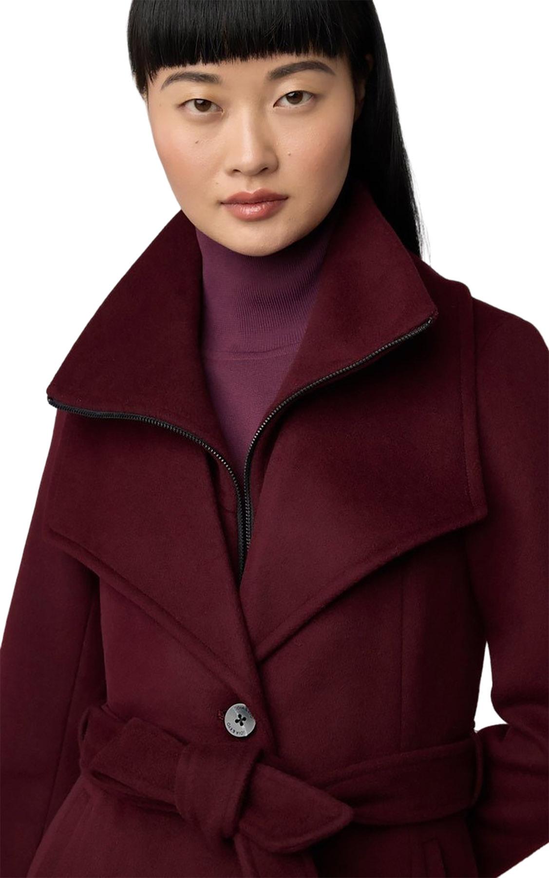 Product gallery image number 4 for product Ilana Slim-Fit Classic Wool Coat with Bib Collar - Women's