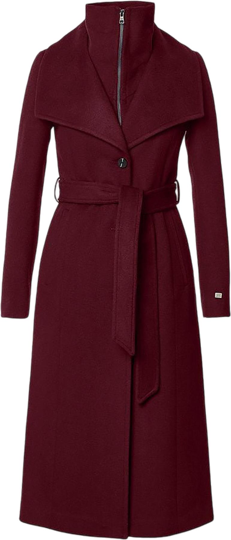 Product gallery image number 2 for product Ilana Slim-Fit Classic Wool Coat with Bib Collar - Women's