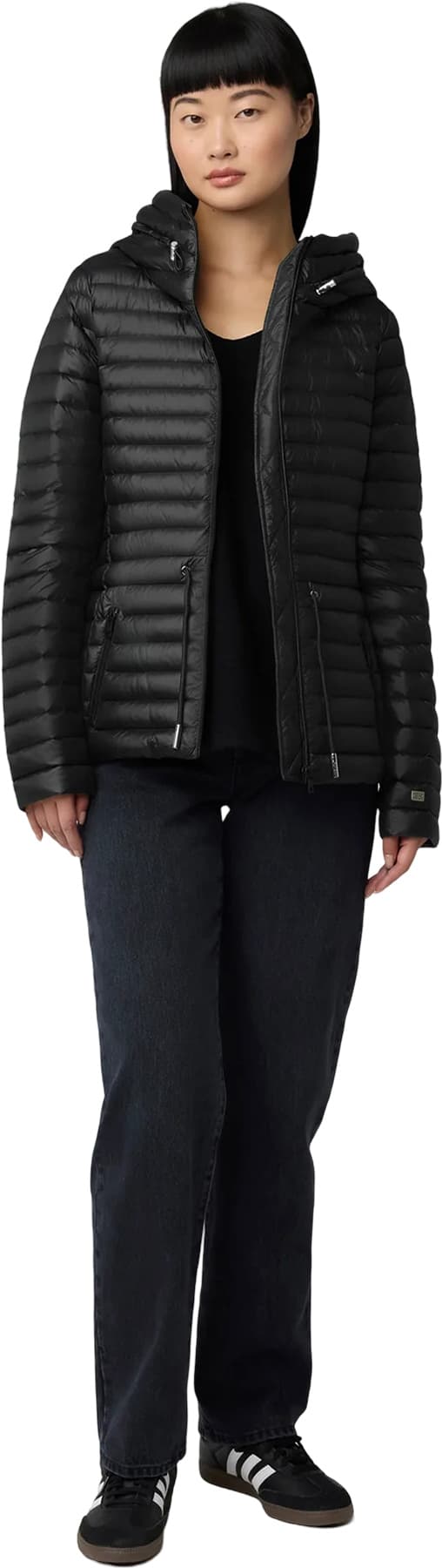 Numéro de l'image de la galerie de produits 4 pour le produit Manteau ajusté ultra léger en duvet durable avec capuchon Ayleen - Femme