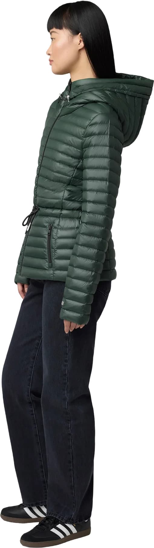 Numéro de l'image de la galerie de produits 5 pour le produit Manteau ajusté ultra léger en duvet durable avec capuchon Ayleen - Femme