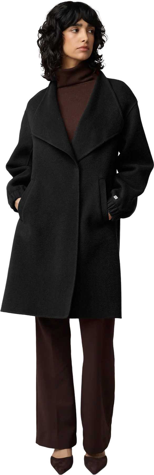 Product image for Suzie Relaxed Fit Double Face Wool Martingale Coat - Women's