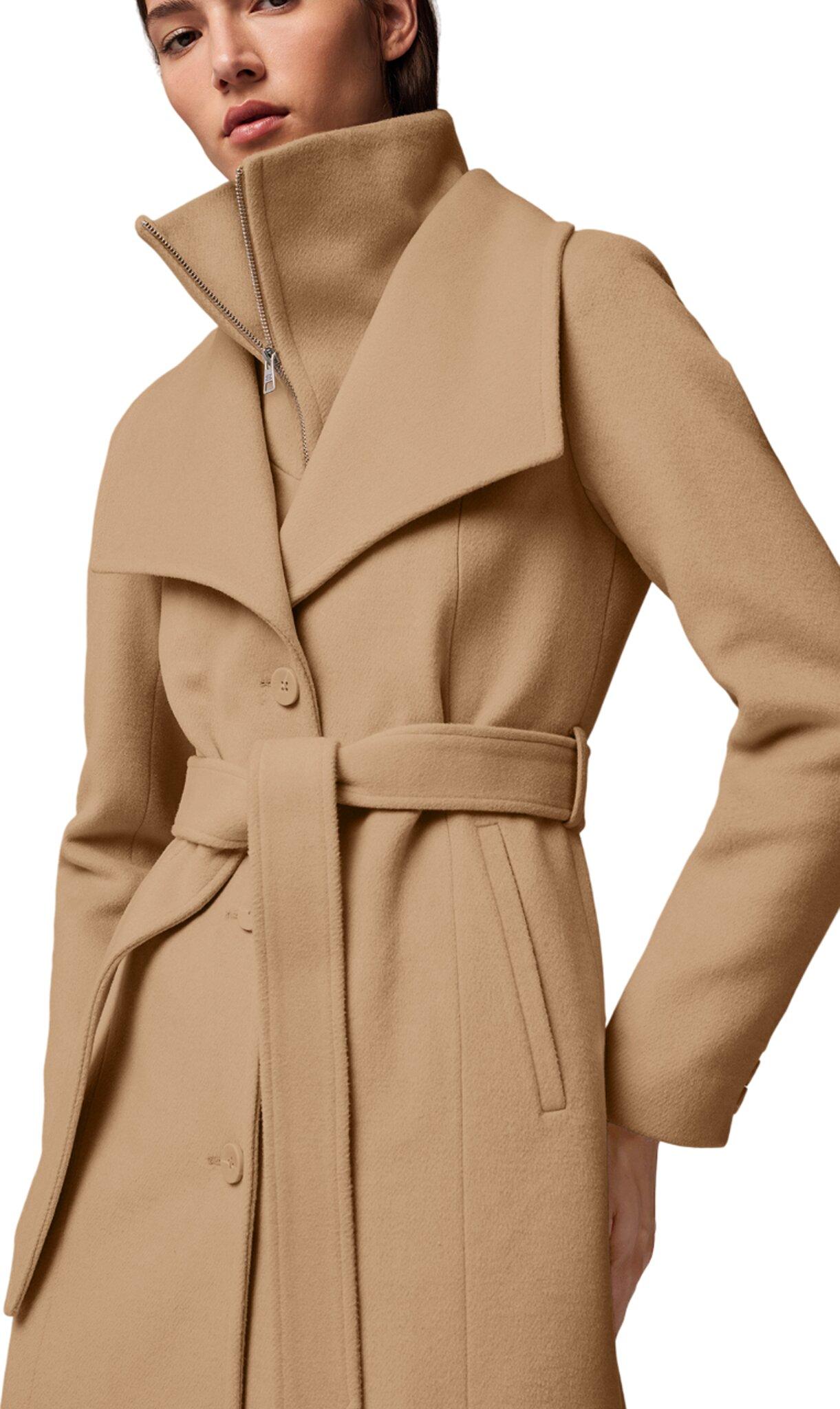 Product gallery image number 2 for product Ilana-U Wool Belted Coat with Bib - Women's 