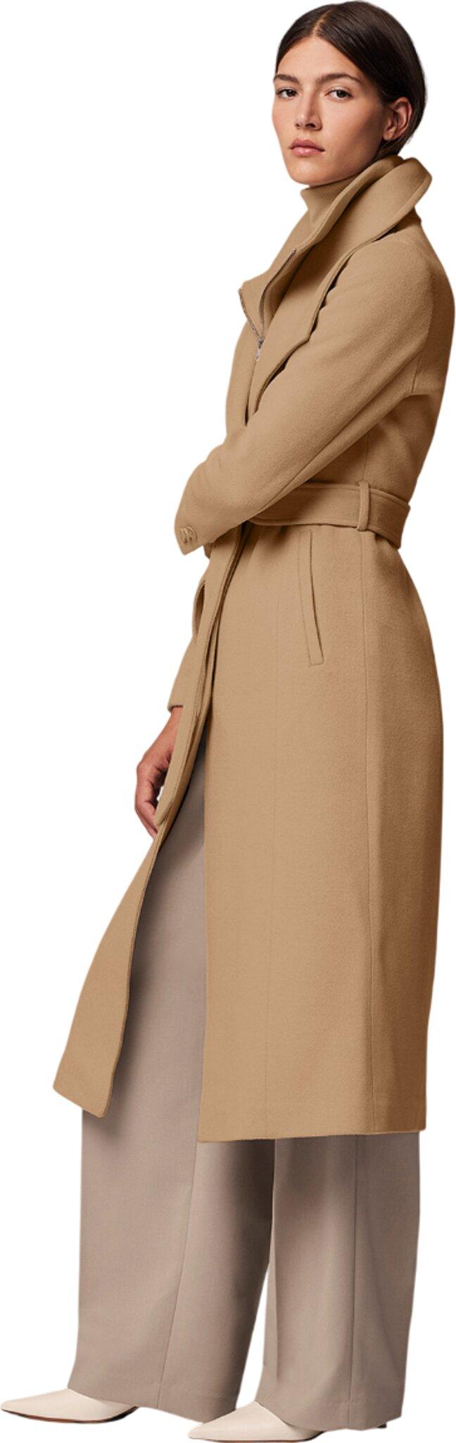 Product gallery image number 3 for product Ilana-U Wool Belted Coat with Bib - Women's 