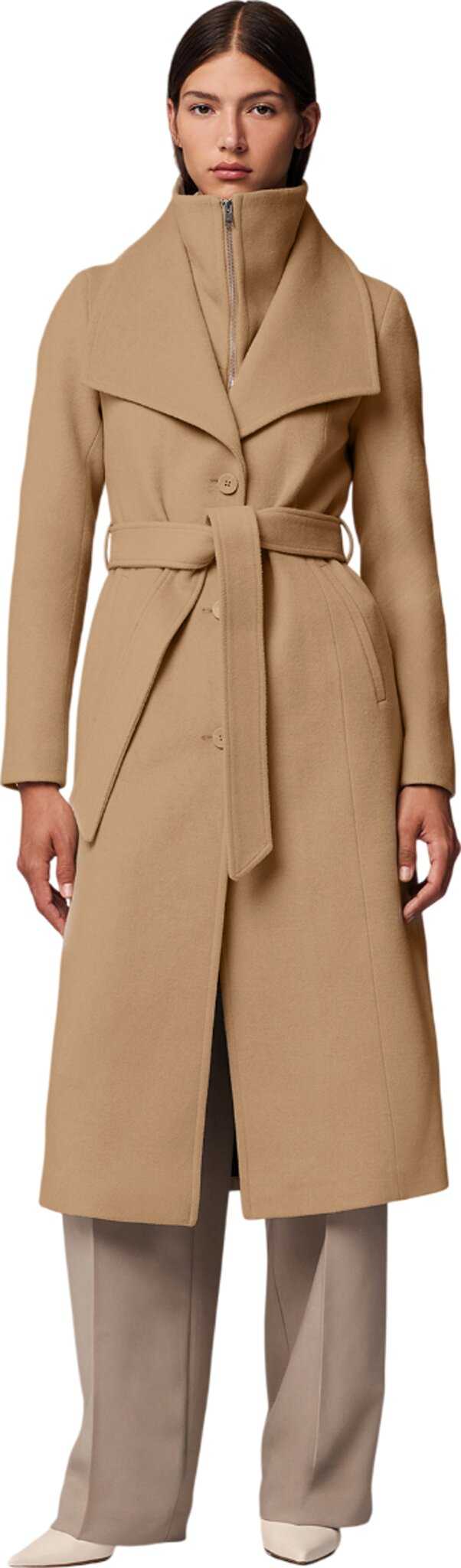 Product image for Ilana-U Wool Belted Coat with Bib - Women's 