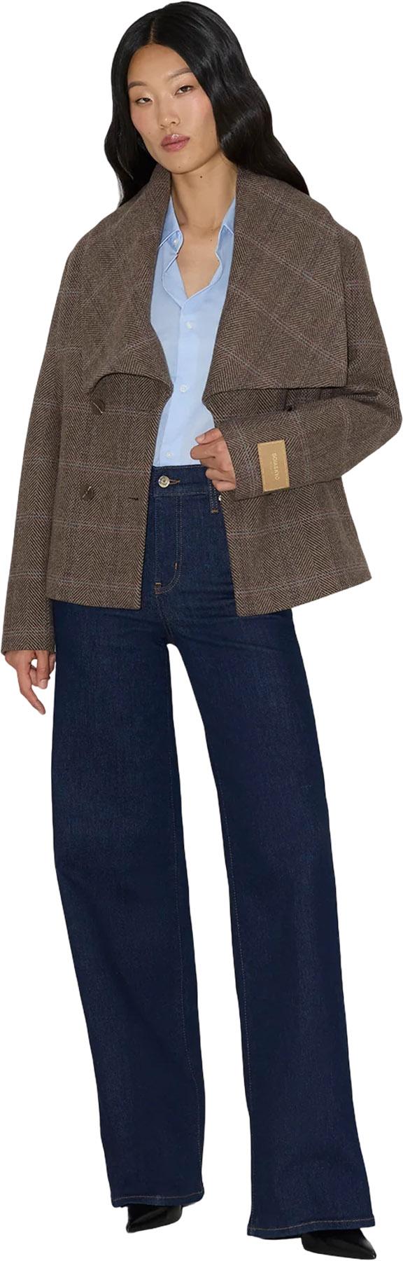 Product gallery image number 4 for product Tala-HC Double Breasted Herringbone Plaid Jacket - Women's