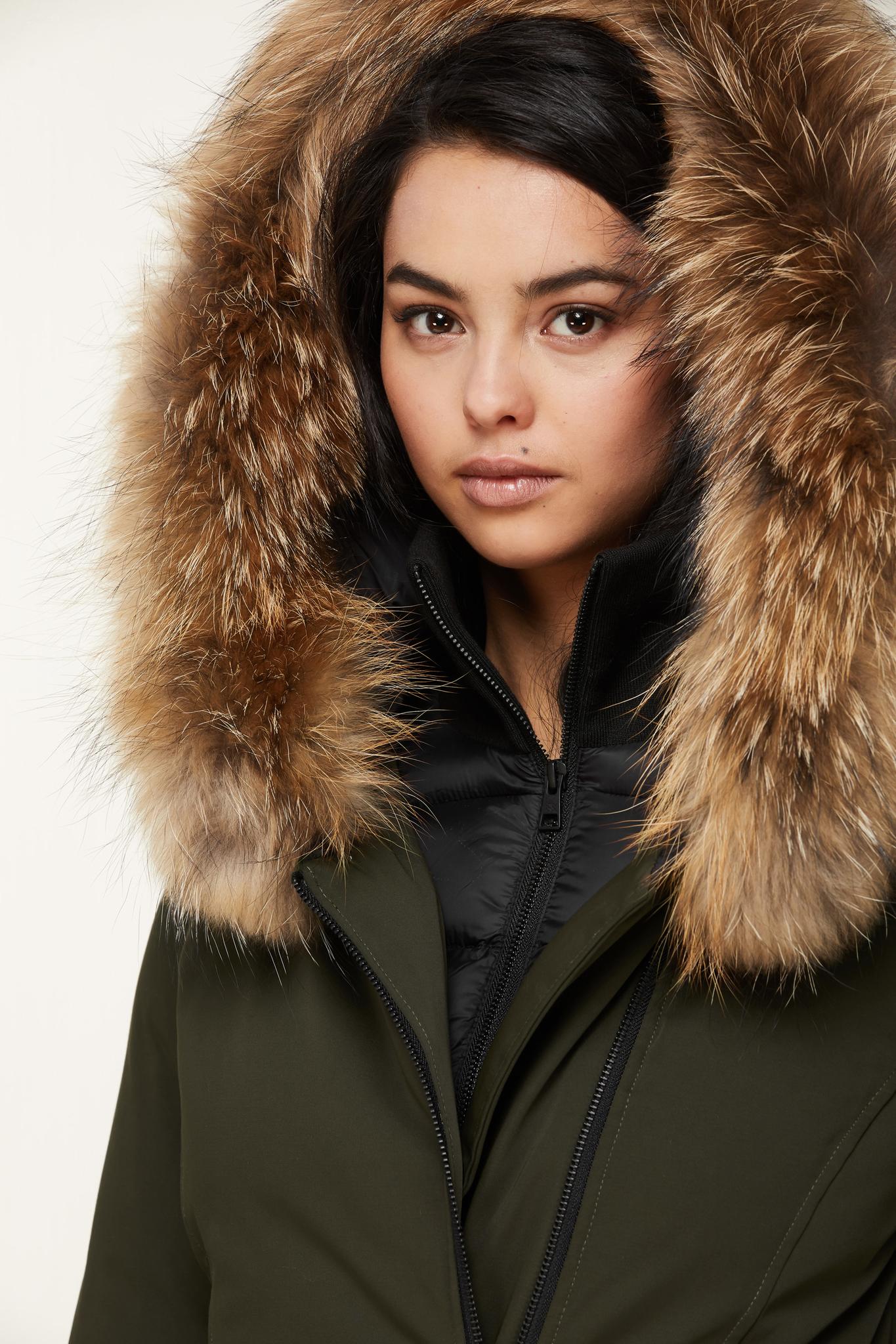 Product gallery image number 4 for product Salma-N Hooded Down Coat - Raccoon Fur - Women's
