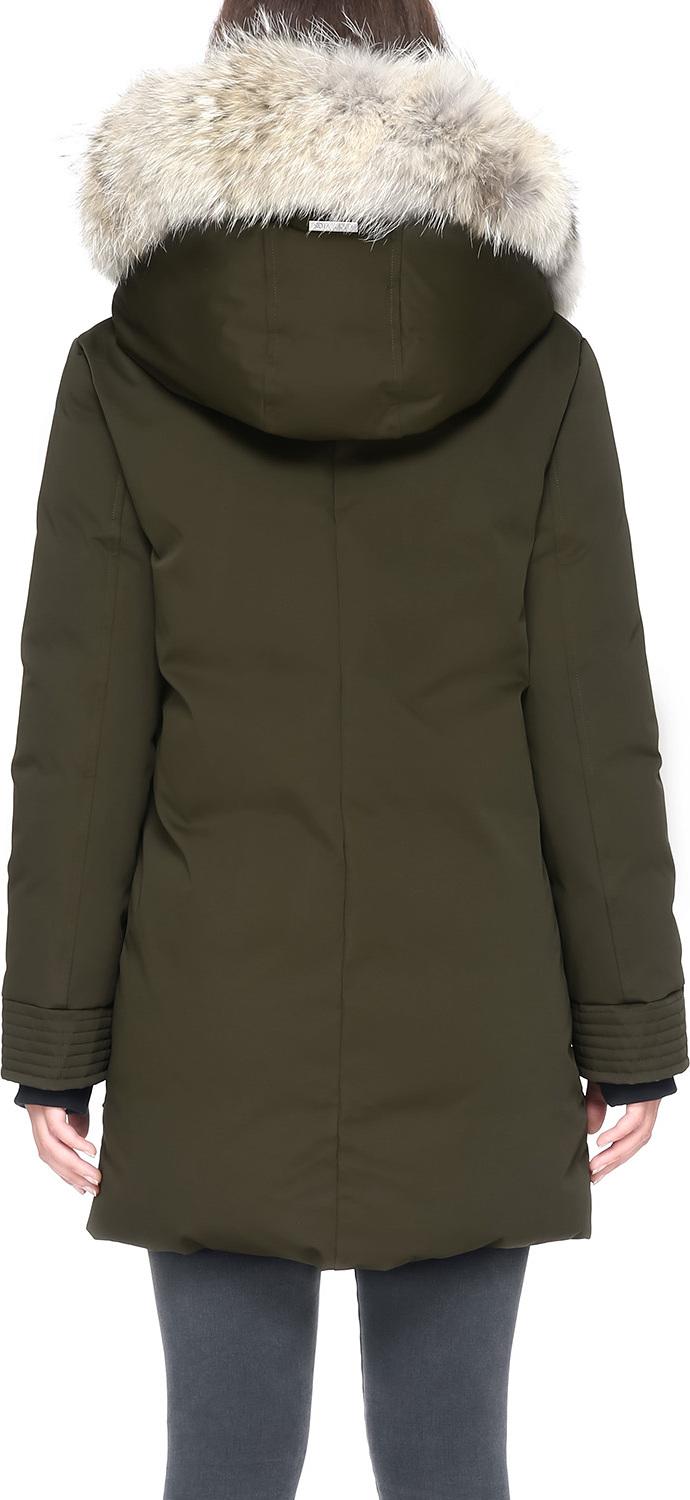 Product gallery image number 2 for product Saundra-C Down Coat - Coyote Fur - Women's