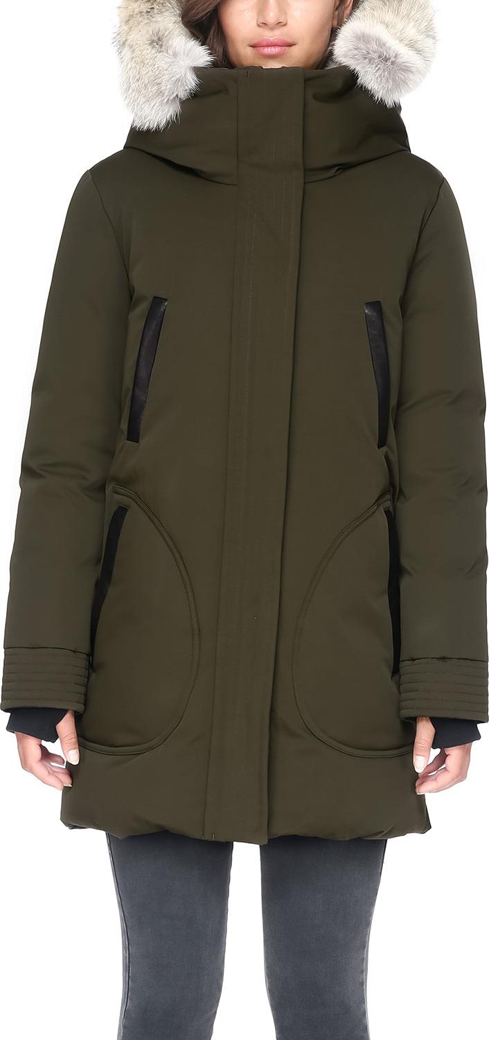 Product gallery image number 3 for product Saundra-C Down Coat - Coyote Fur - Women's