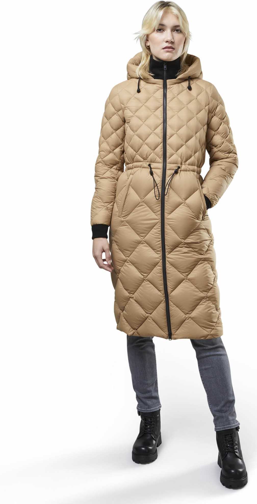 Image de produit pour Manteau aux mollets en duvet léger durable avec capuchon Aime - Femme