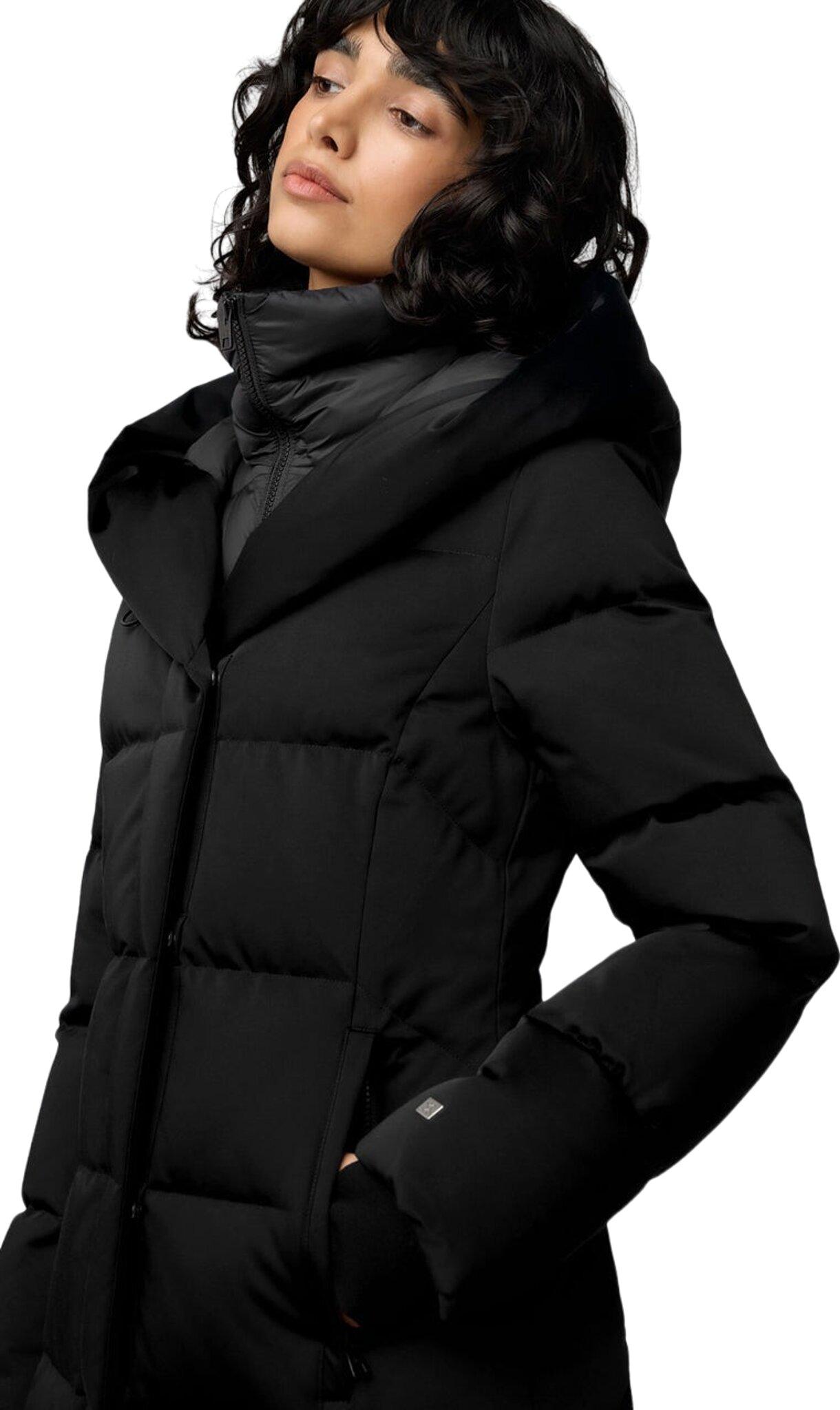 Product gallery image number 4 for product Talyse-C Semi-Fitted Classic Down Coat with Bib and Hood - Women's