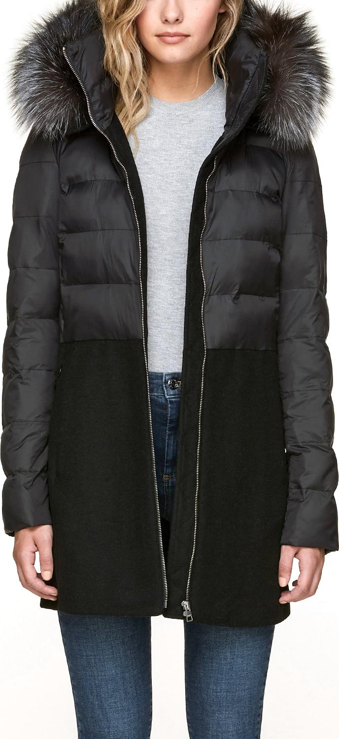 Product gallery image number 1 for product Velma-Fx Mixed Media Coat - Women's