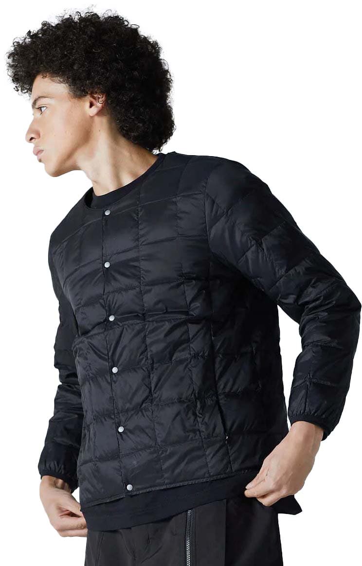 Product gallery image number 2 for product Crew Neck Button Inner Down Jacket - Men’s