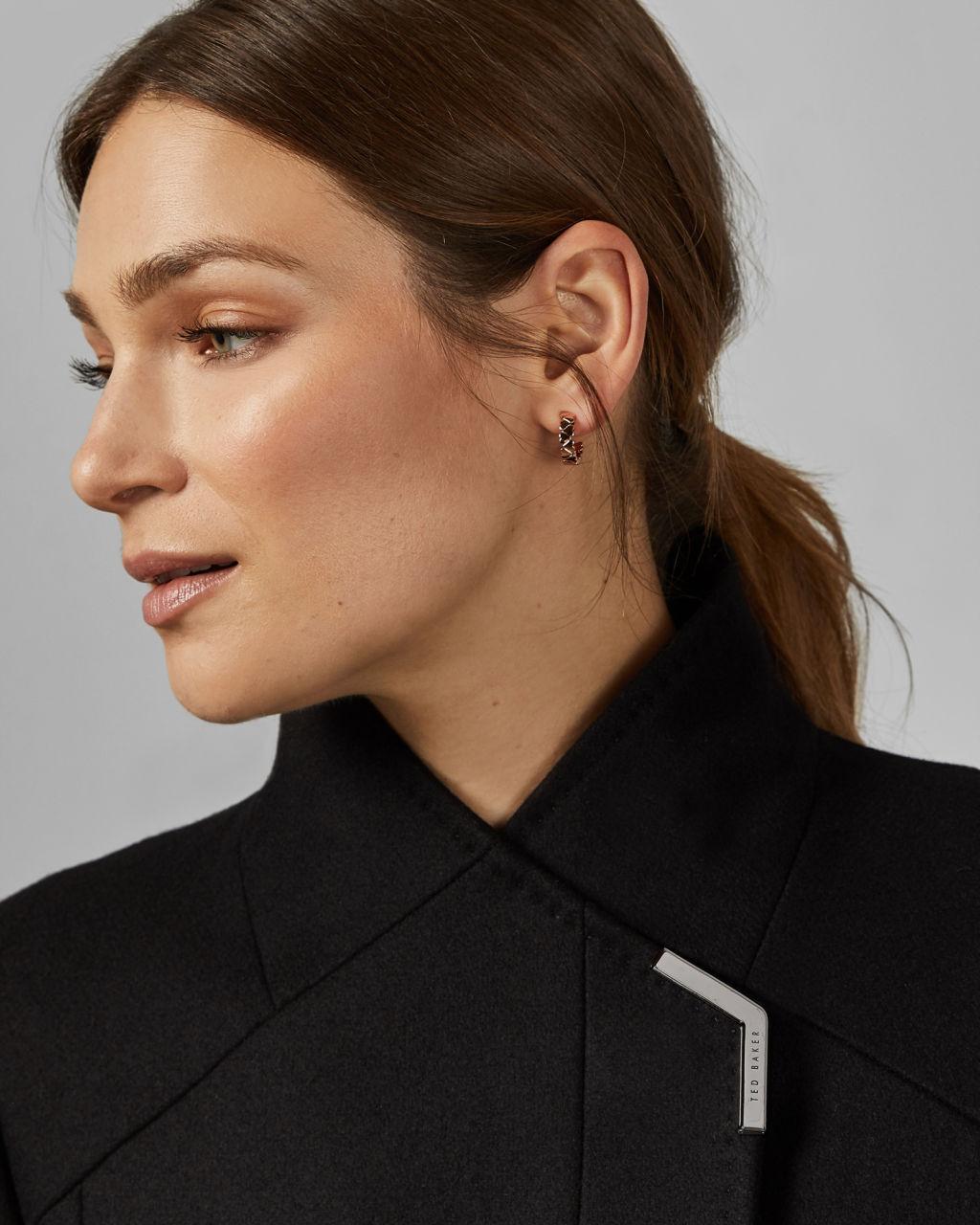 Product gallery image number 3 for product Ellgenc Long Belted Wrap Coat - Women's