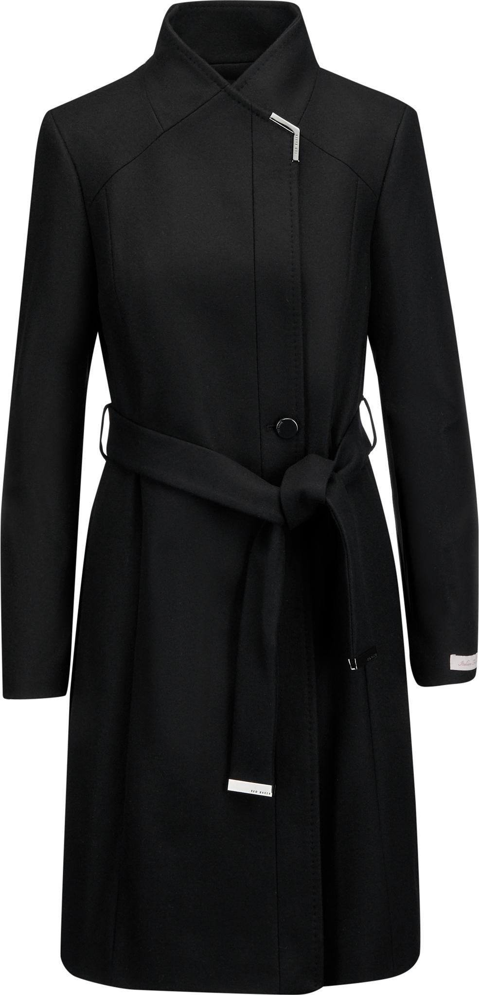 Product gallery image number 1 for product Ellgenc Long Belted Wrap Coat - Women's