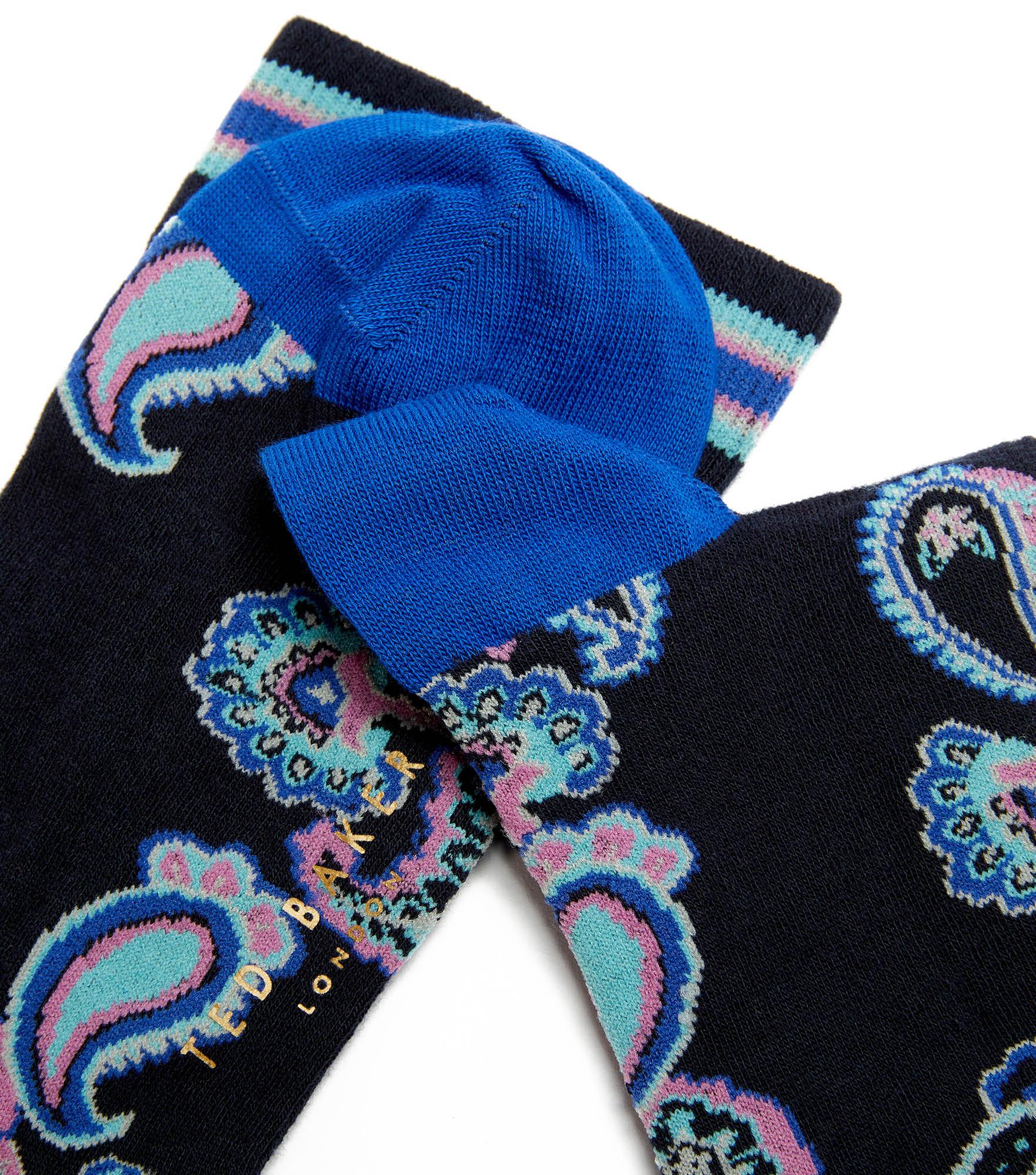 Numéro de l'image de la galerie de produits 2 pour le produit Chaussettes haute motif cachemire Cutler - Homme