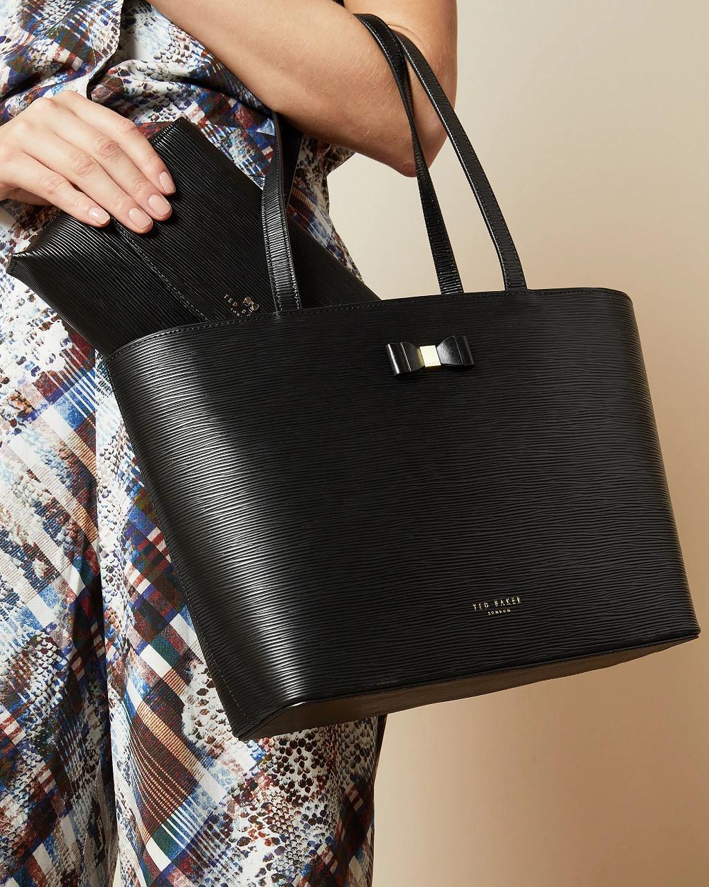 Product gallery image number 6 for product Deannah Bow Detail Shopper - Women's