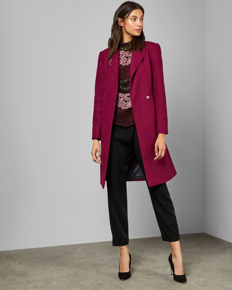 Product gallery image number 3 for product Ellgenc Long Belted Wrap Coat - Women's