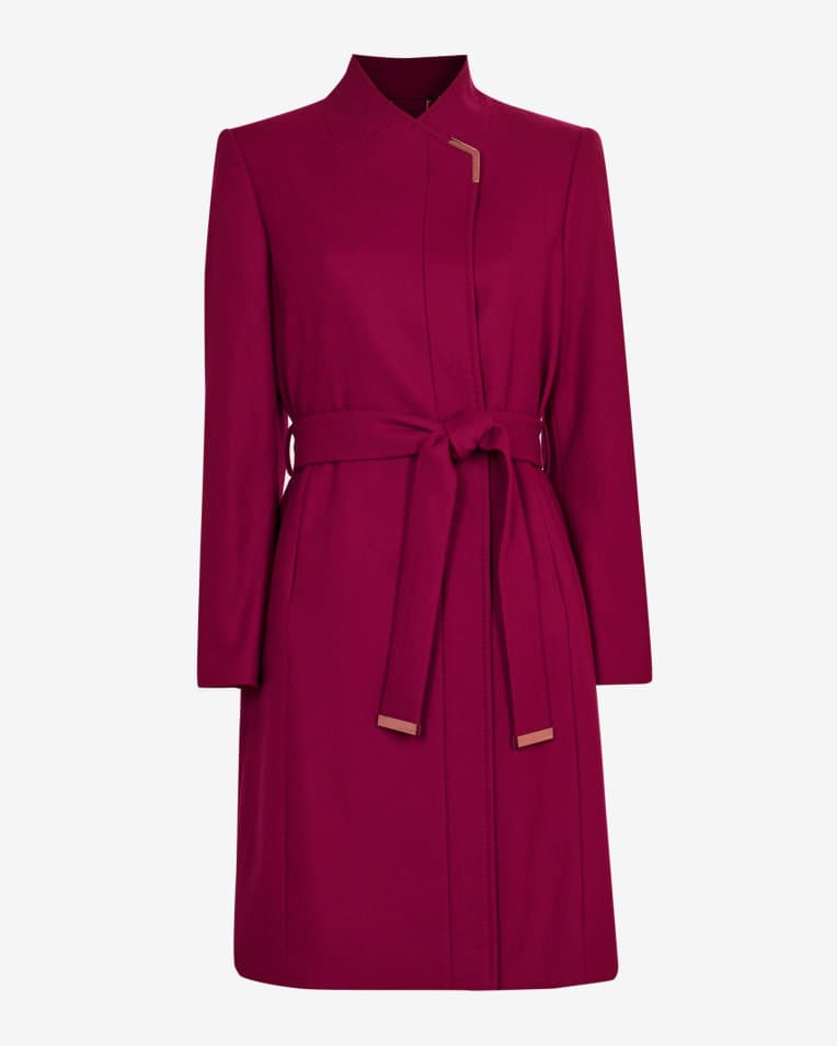 Product gallery image number 1 for product Ellgenc Long Belted Wrap Coat - Women's
