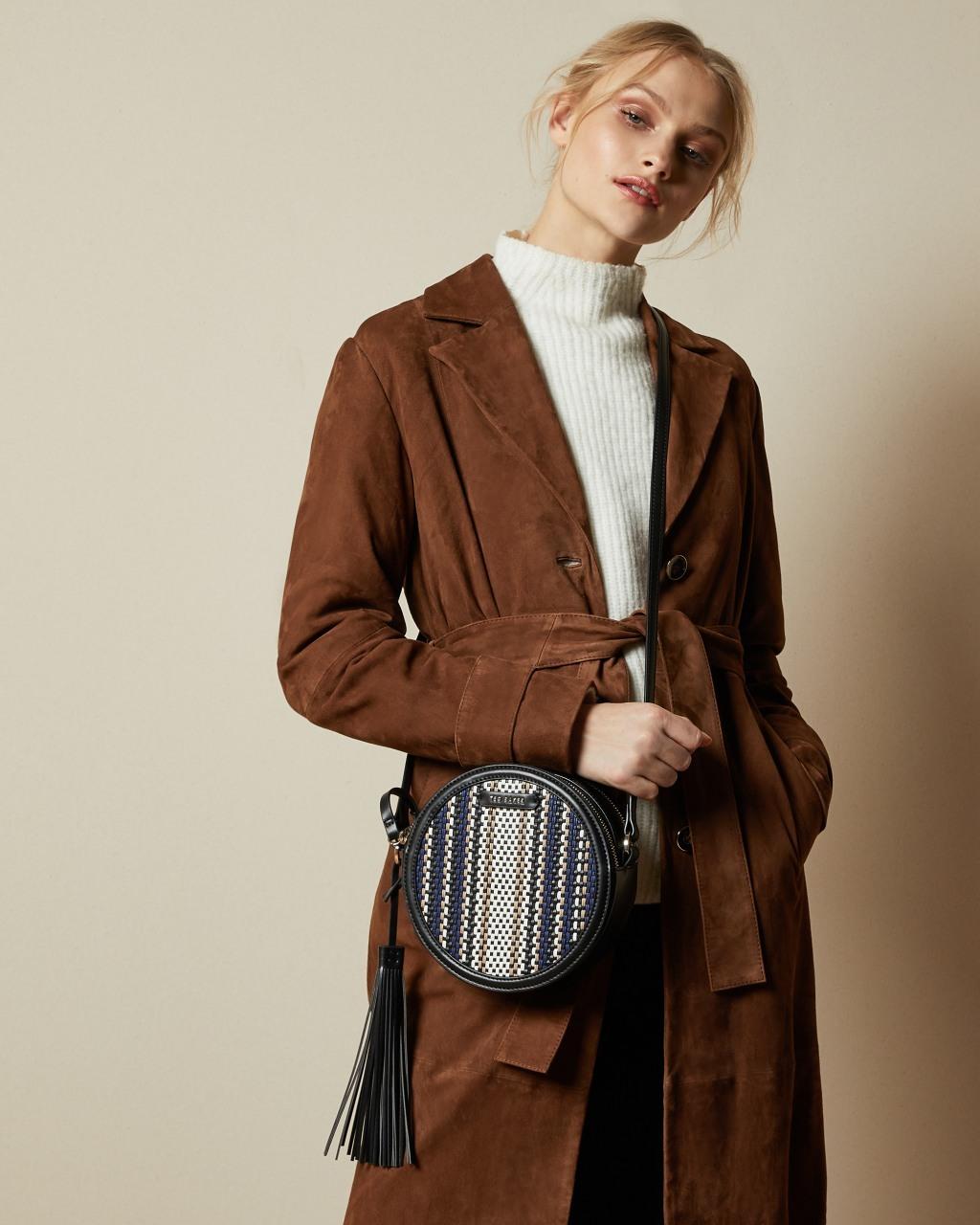 Product gallery image number 3 for product Amara Circular Tassel Detail Shoulder Bag - Women's