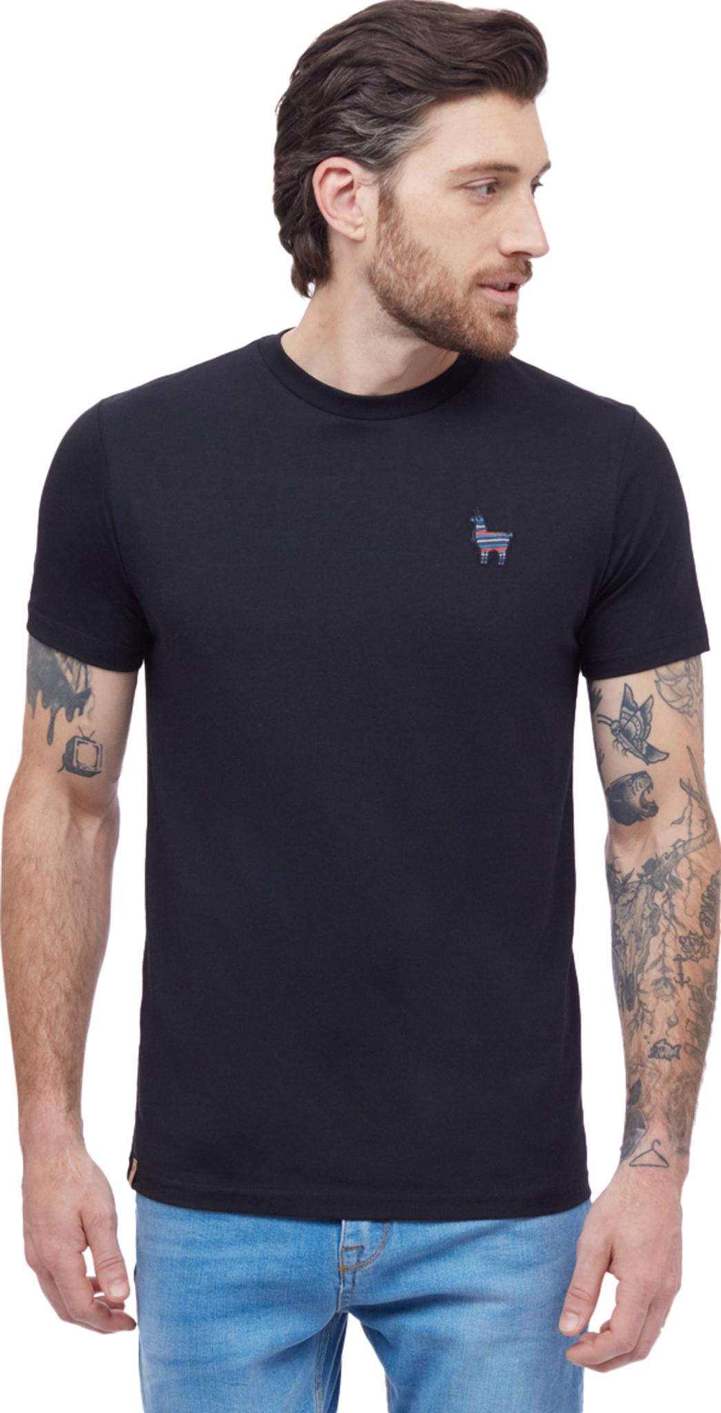 Product gallery image number 4 for product Peru Embroidered Graphic Llama Crew Neck T-Shirt - Men's