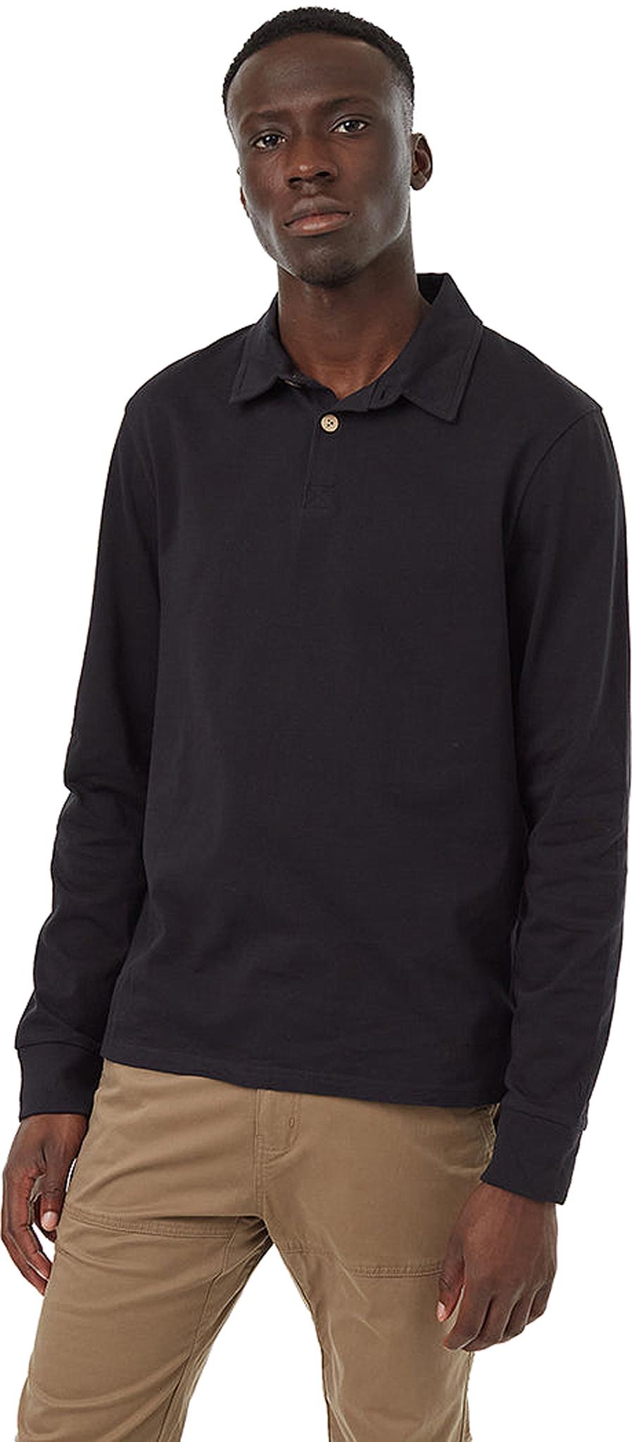 Product gallery image number 1 for product Recycled Cotton Polo Longsleeve Shirt - Men's