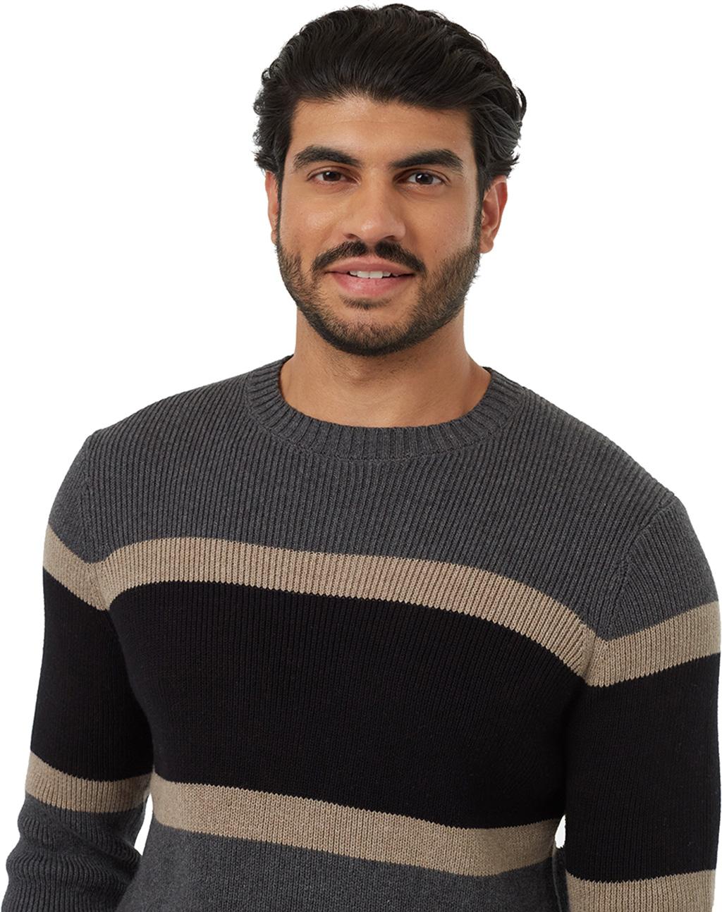 Product gallery image number 3 for product Highline Ribbed Blocked Crew Top - Men's