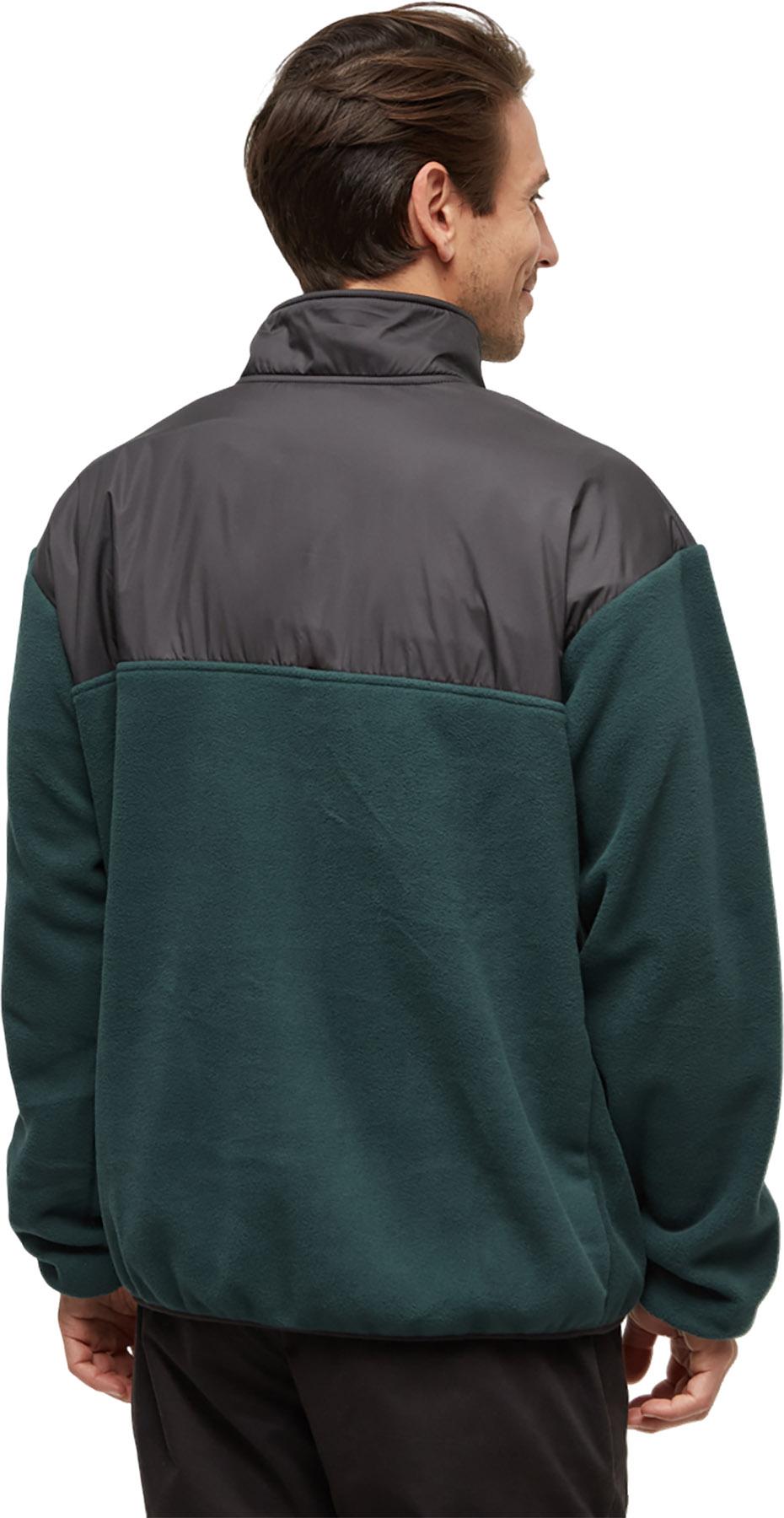 Product gallery image number 4 for product Recycled MicroFleece Contrast 1/4 Snap Sweatshirt - Men's