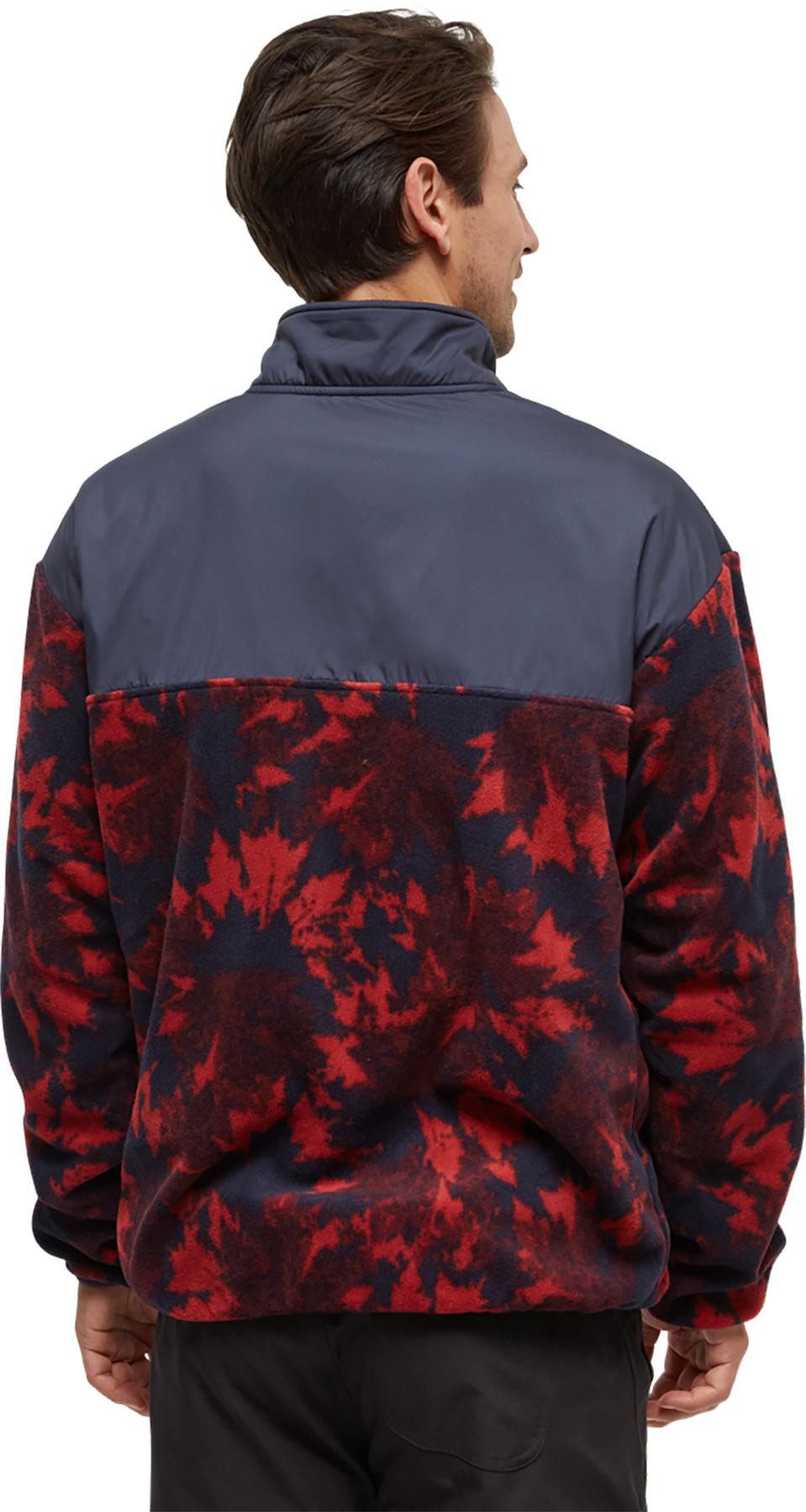 Product gallery image number 3 for product Chandail en molleton contrasté à 1/4 boutons pression Recycled MicroFleece - Homme