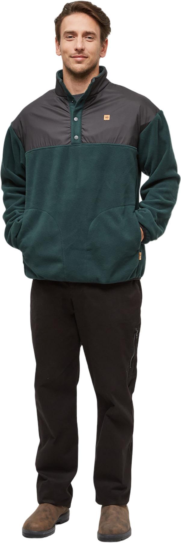 Product gallery image number 3 for product Recycled MicroFleece Contrast 1/4 Snap Sweatshirt - Men's