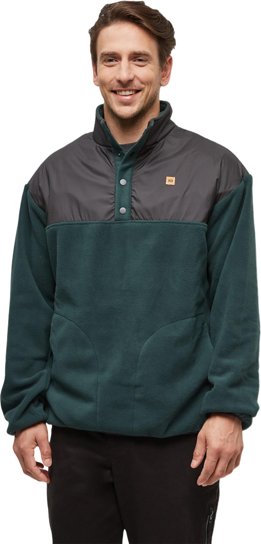 Product gallery image number 1 for product Recycled MicroFleece Contrast 1/4 Snap Sweatshirt - Men's