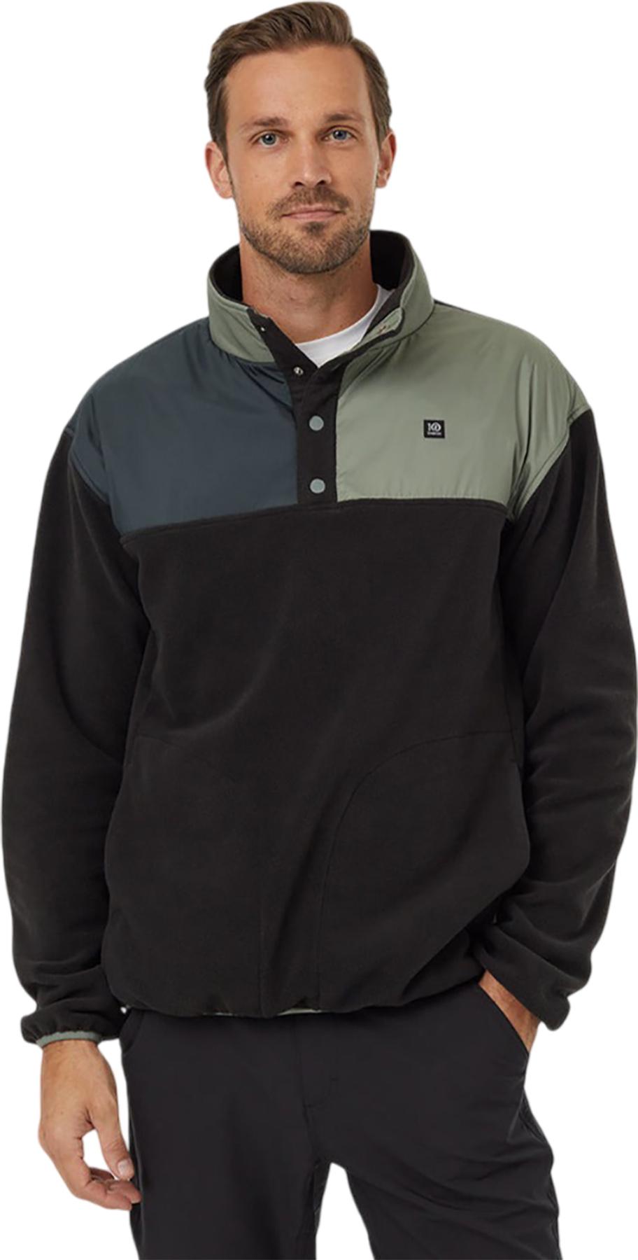 Product gallery image number 1 for product Recycled MicroFleece Contrast 1/4 Snap Sweatshirt - Men's