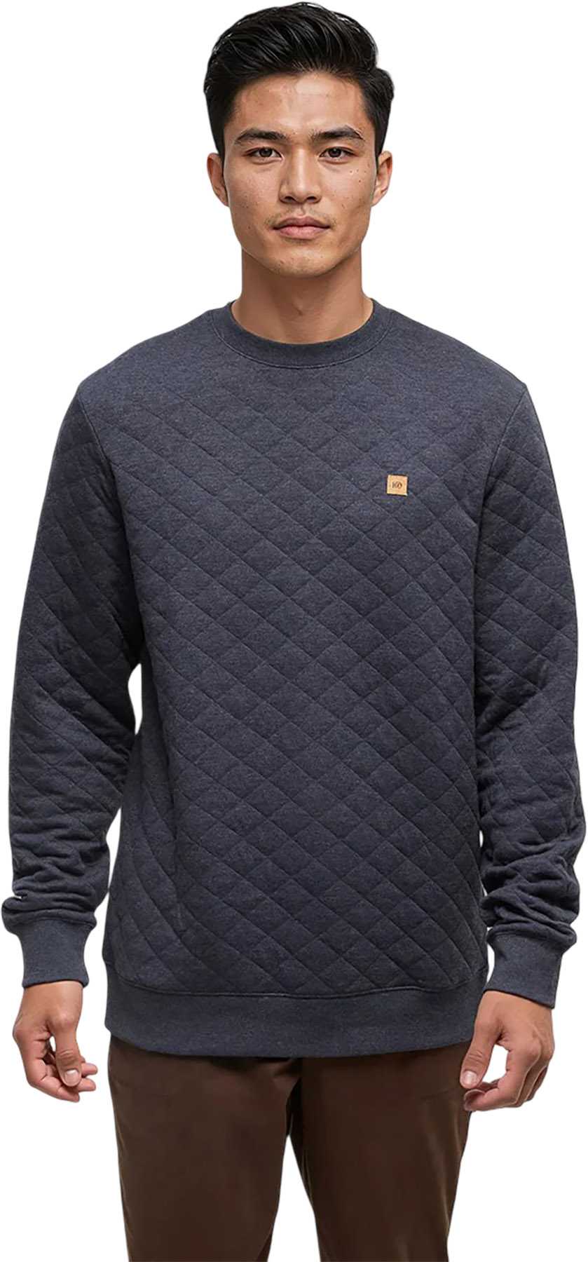 Product image for Reynard Quilted Classic Crew Neck Sweatshirt - Men's