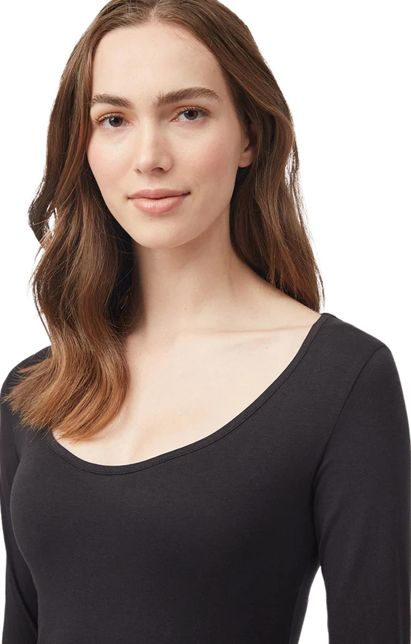 Product gallery image number 3 for product Scoop Neck Longsleeve Bodysuit - Women's