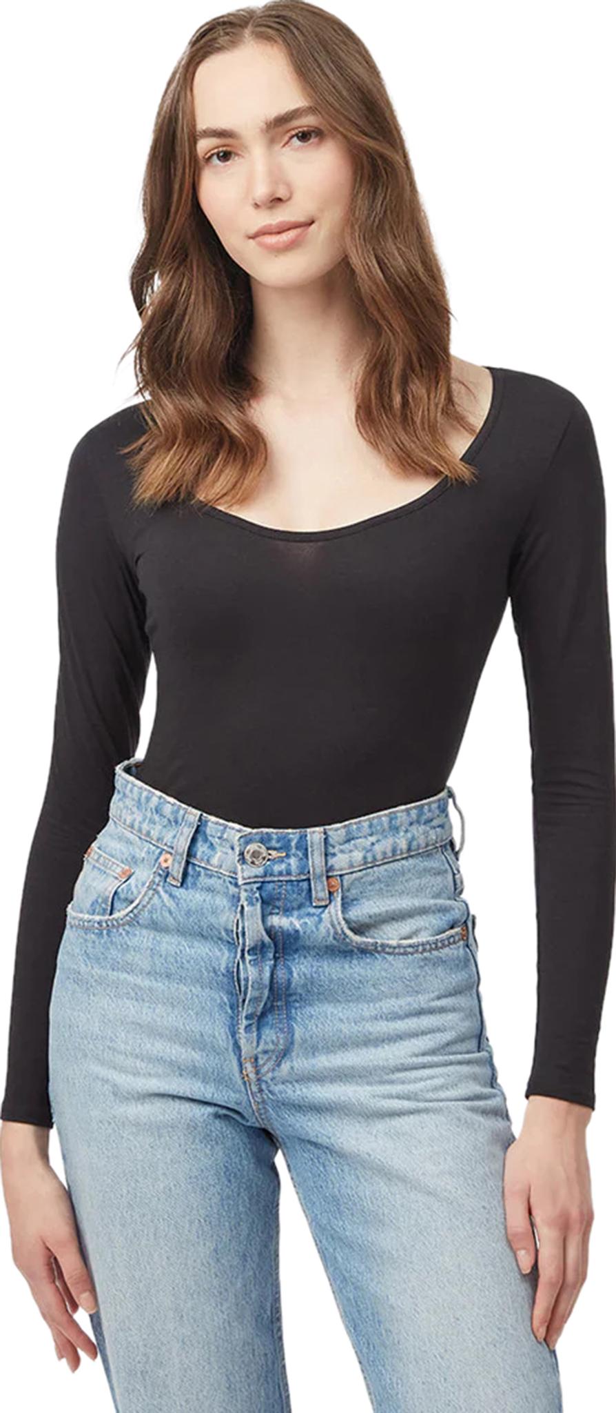 Product gallery image number 4 for product Scoop Neck Longsleeve Bodysuit - Women's