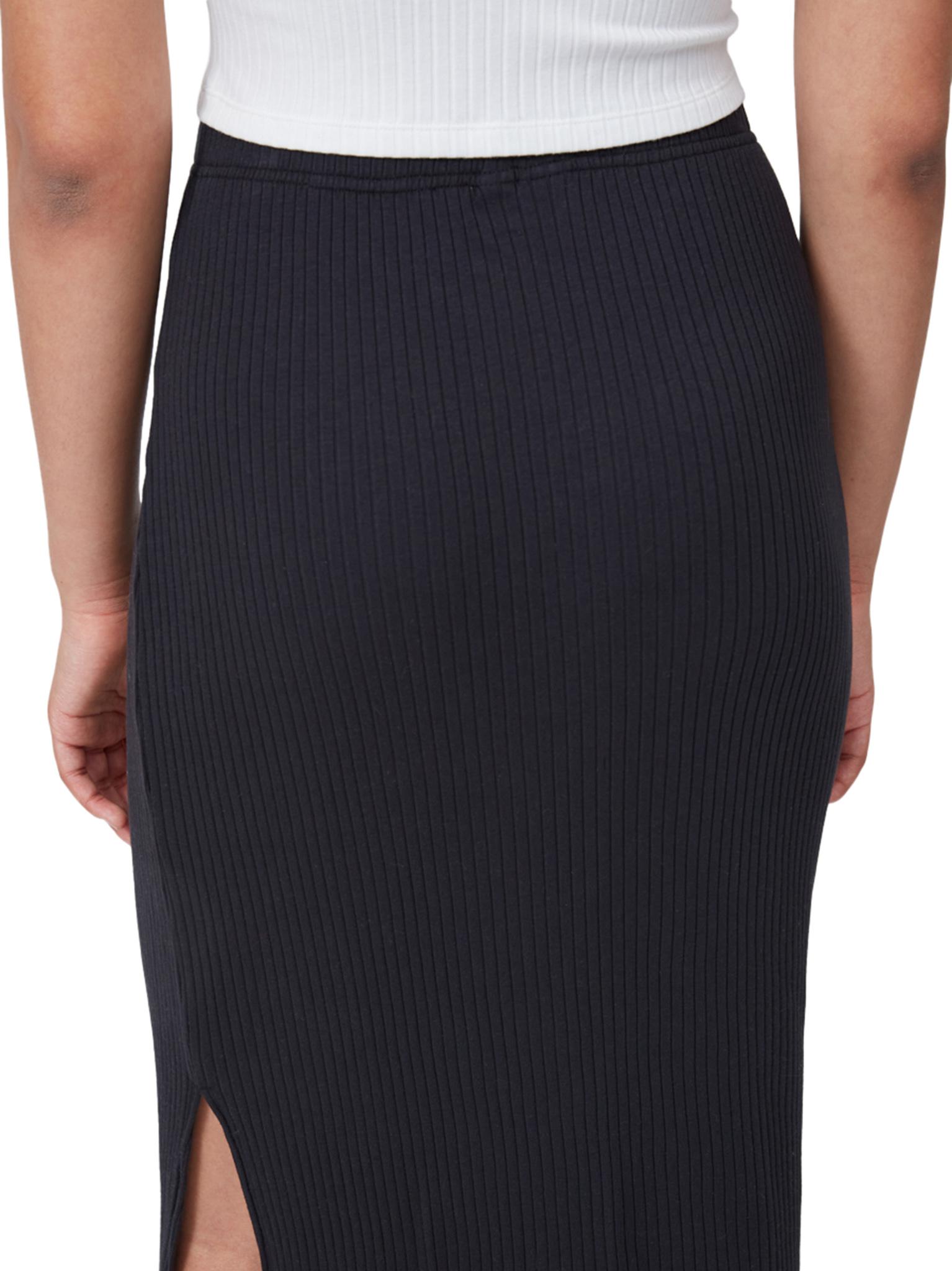 Product gallery image number 3 for product High-Rise Knit Rib Midi Skirt - Women's