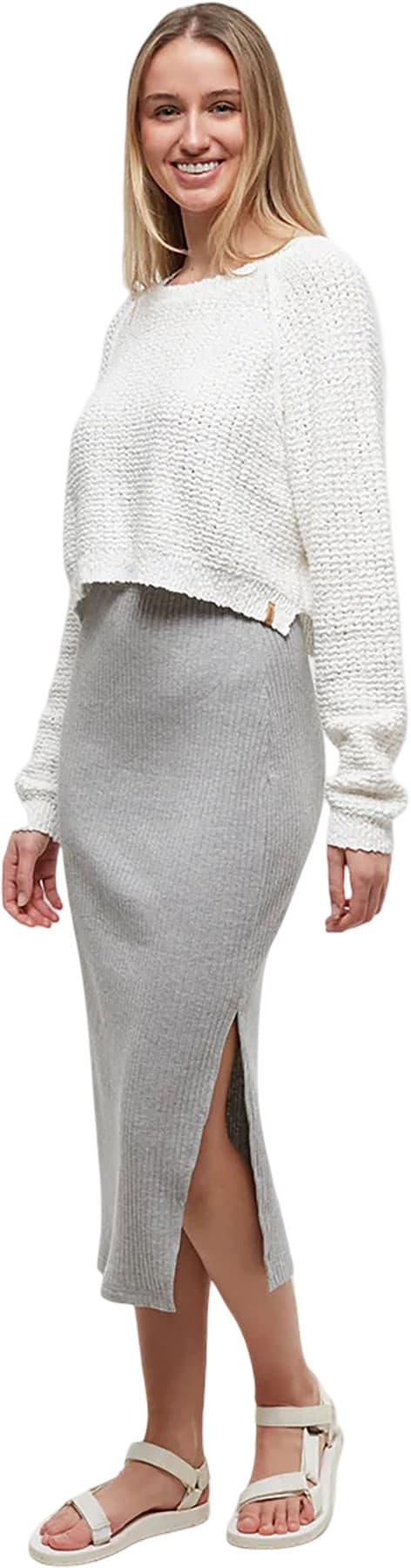Product gallery image number 3 for product High-Rise Knit Rib Midi Skirt - Women's