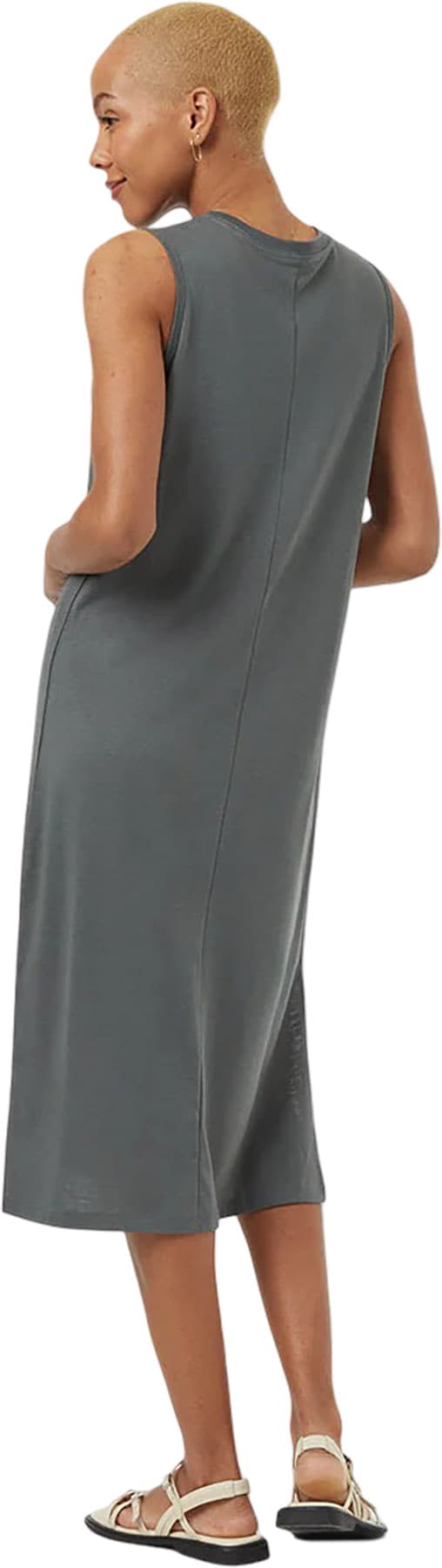 Product gallery image number 2 for product Mid-Length Knit Side Slit Tank Dress - Women's