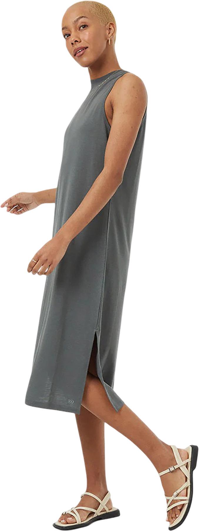 Product gallery image number 6 for product Mid-Length Knit Side Slit Tank Dress - Women's