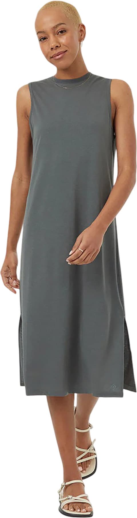 Product image for Mid-Length Knit Side Slit Tank Dress - Women's